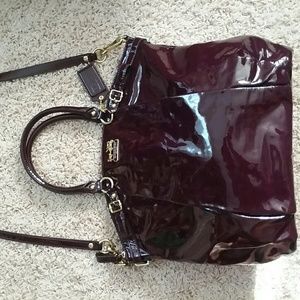 Coach 18627 Madison Plum Patent Leather Lindsey
